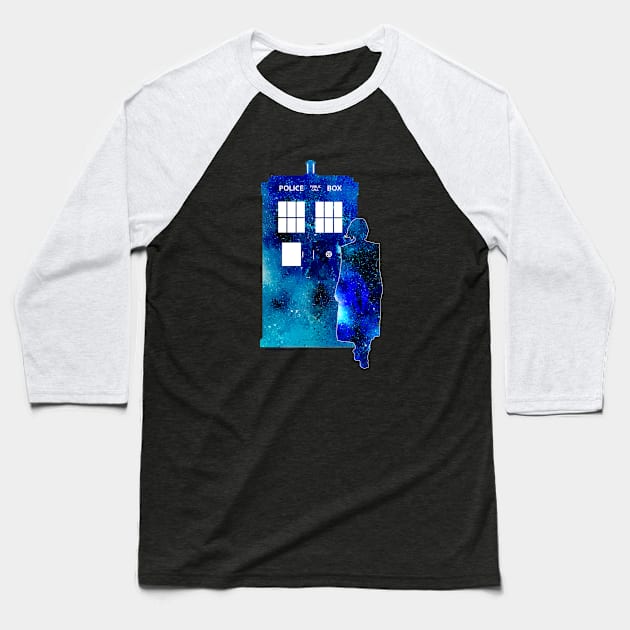 The 13th Doctor with the TARDIS Baseball T-Shirt by TARDISRepairman